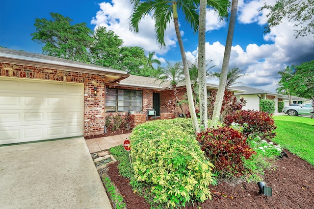 ranch-style house with a garage