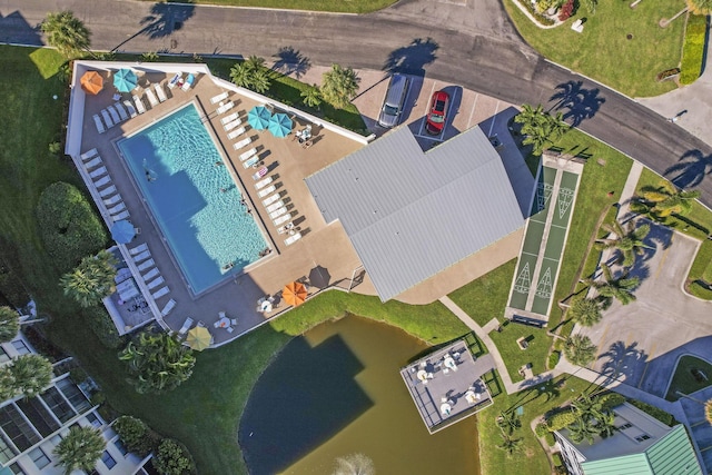 2400 S Ocean Dr Unit 6112, Fort Pierce, FL 34949 - bird's eye view of a pool