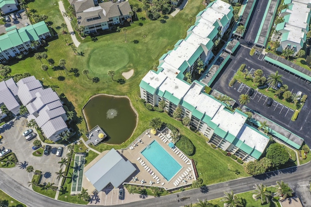 2400 S Ocean Dr Unit 6112, Fort Pierce, FL 34949 - aerial view of property's location featuring a pool area and a large body of water