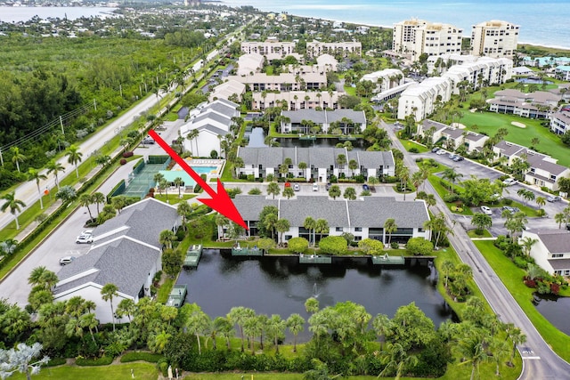 2400 S Ocean Dr Unit 6112, Fort Pierce, FL 34949 - aerial view of property's location with a nearby body of water and nearby suburban area
