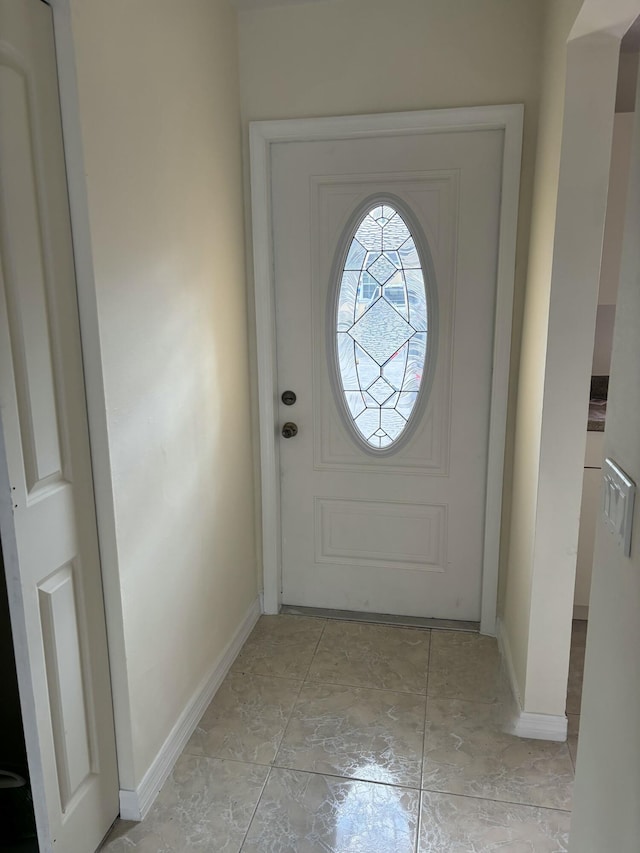 view of doorway to outside