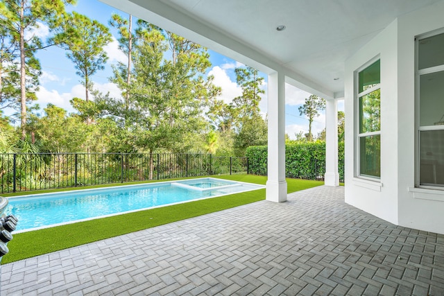 view of pool with a patio