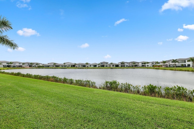 property view of water featuring a residential view