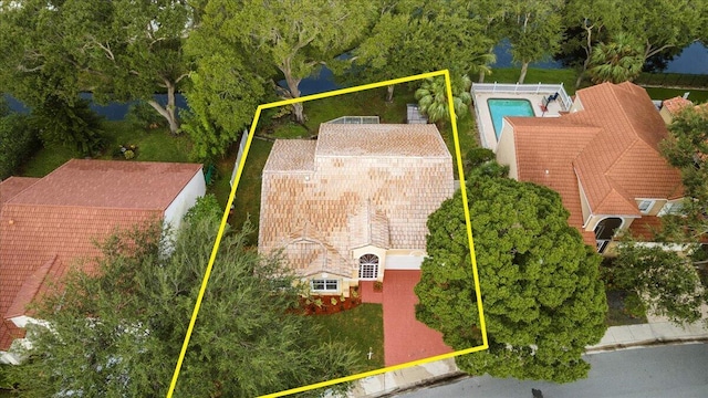 birds eye view of property