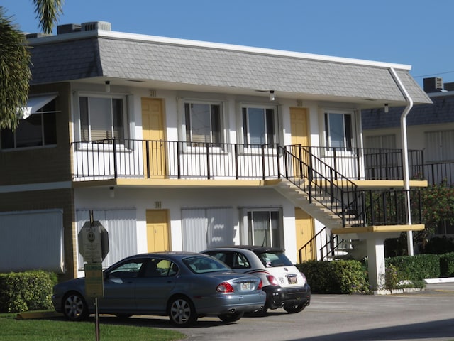 view of building exterior with cooling unit