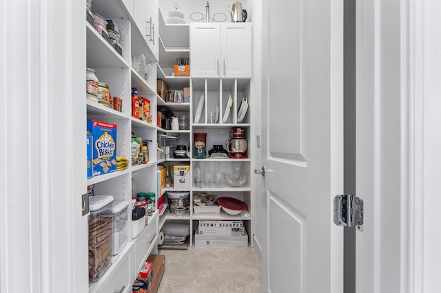 view of pantry