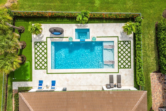 110 Echelon Crest Trl, Jupiter, FL 33478 - aerial view of a pool