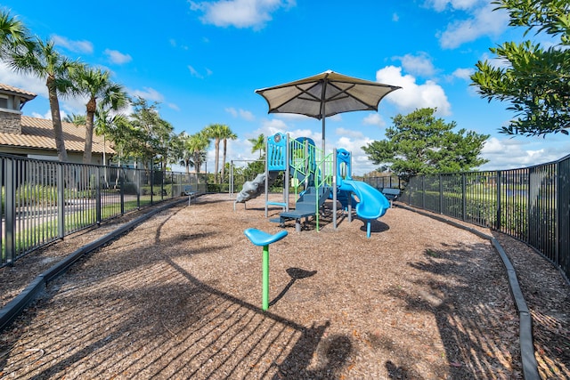 view of jungle gym