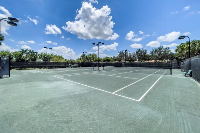 view of tennis court