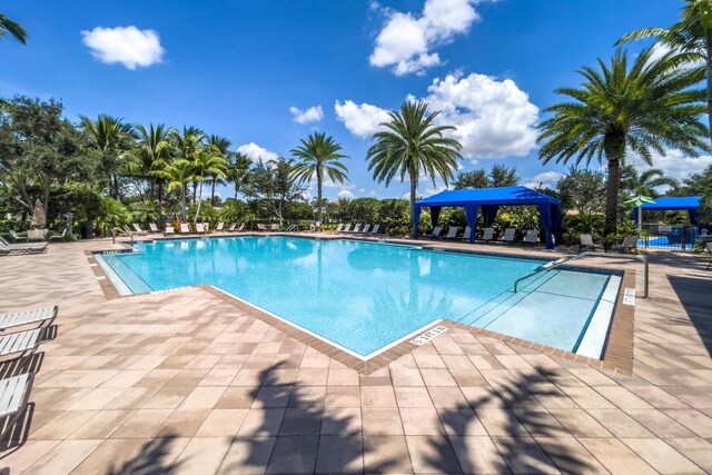 view of pool with a patio area