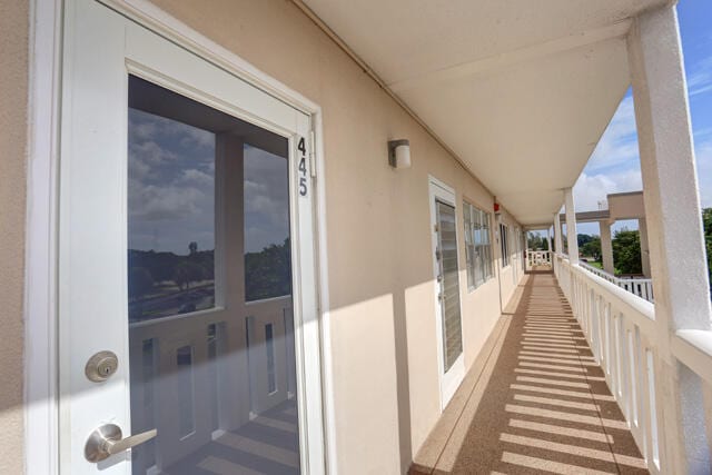 view of balcony