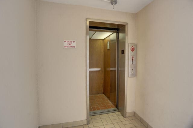 hallway with elevator