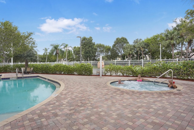 view of pool with a patio