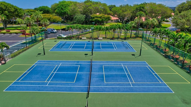 view of sport court featuring basketball court