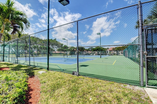 view of tennis court