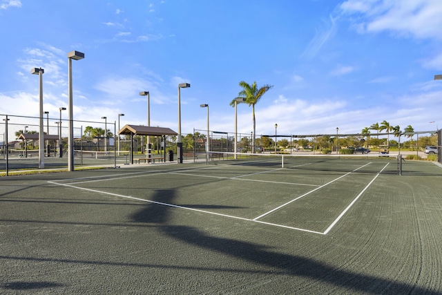 view of sport court