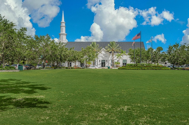 surrounding community featuring a yard