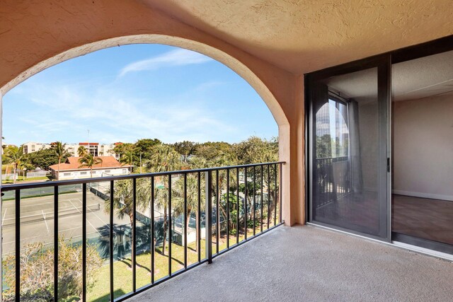 view of balcony