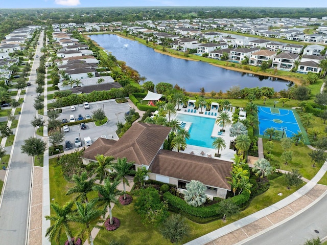 13689 Artisan Cir, Palm Beach Gardens, FL 33418 - aerial view featuring a water view and a residential view
