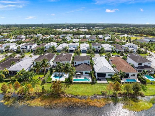 13689 Artisan Cir, Palm Beach Gardens, FL 33418 - aerial view of residential area featuring a pool