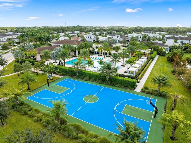 view of basketball court