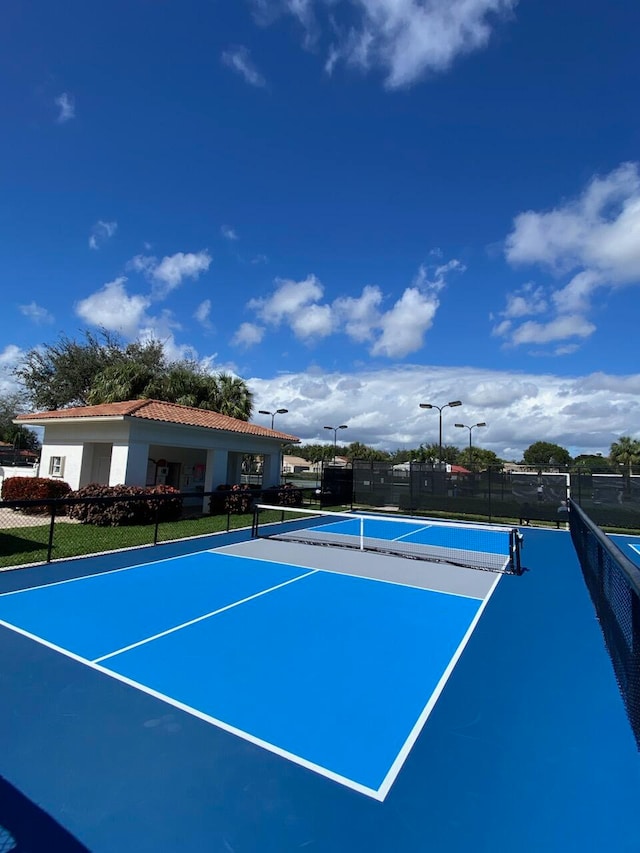 view of sport court