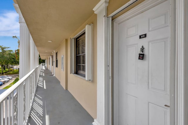 view of balcony