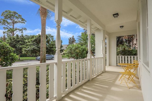 balcony with a porch