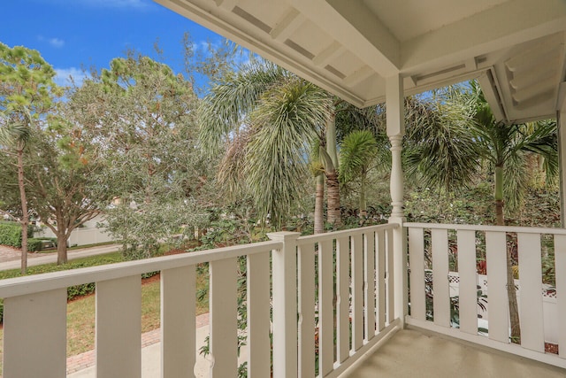 view of balcony