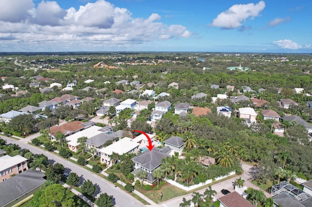 birds eye view of property