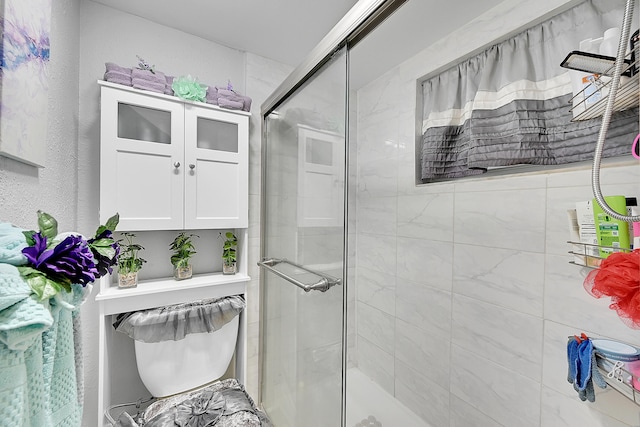 bathroom with walk in shower