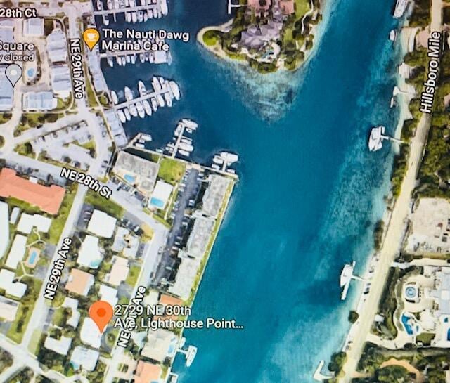 2727-29 NE 30th Ave, Lighthouse Point, FL 33064 - aerial view of property's location