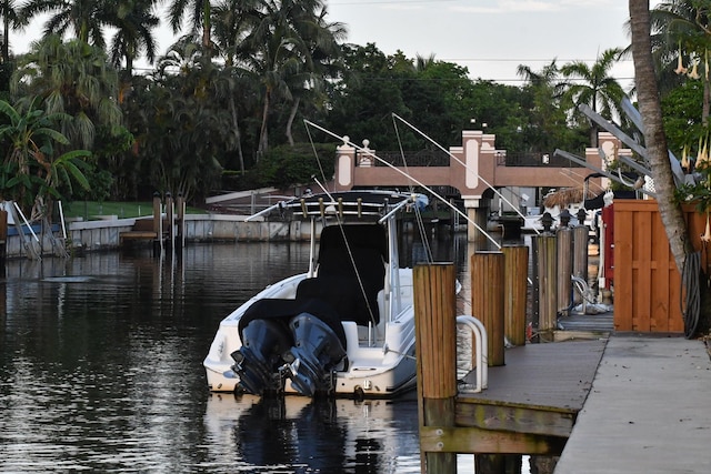 exterior space with a water view