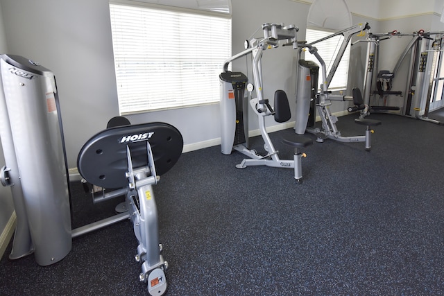 view of exercise room