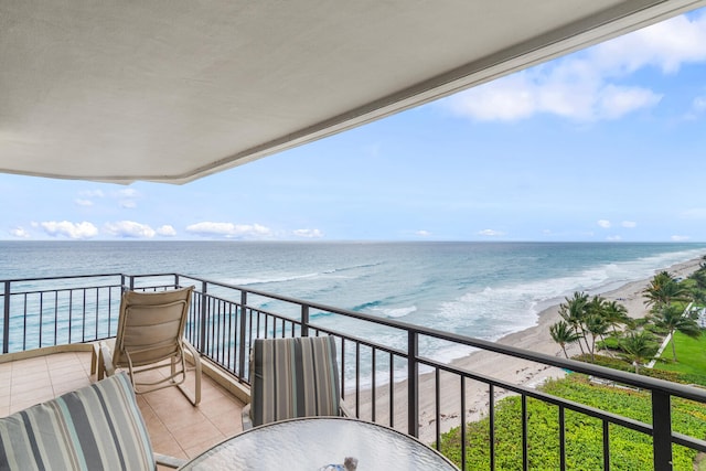 3009 S Ocean Blvd Unit 901, Highland Beach, FL 33487 - balcony with view of water and beach