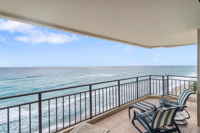 3009 S Ocean Blvd Unit 901, Highland Beach, FL 33487 - balcony featuring a water view