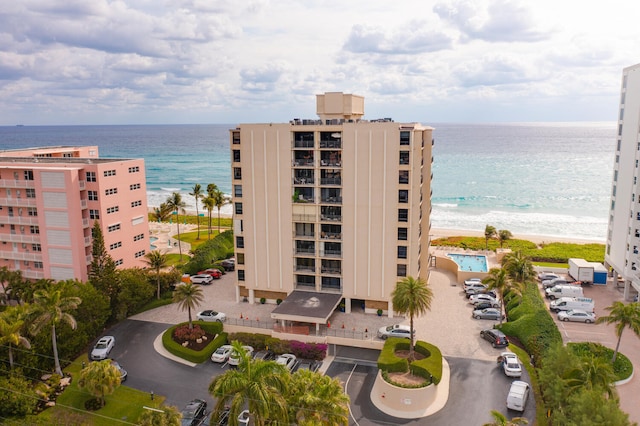 3009 S Ocean Blvd Unit 901, Highland Beach, FL 33487 - view of apartment building / complex featuring a water view