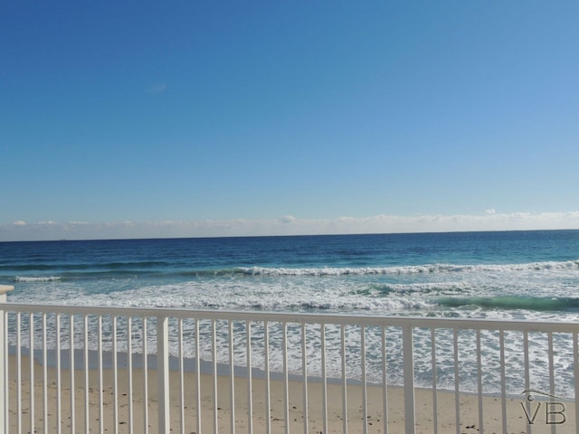 water view featuring a view of the beach