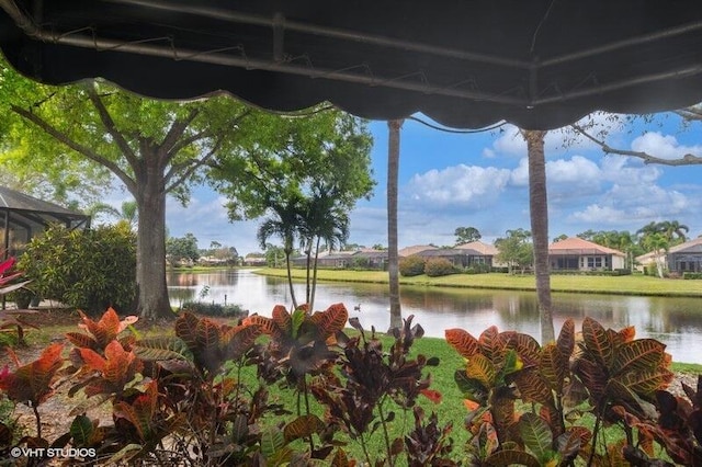 view of water feature