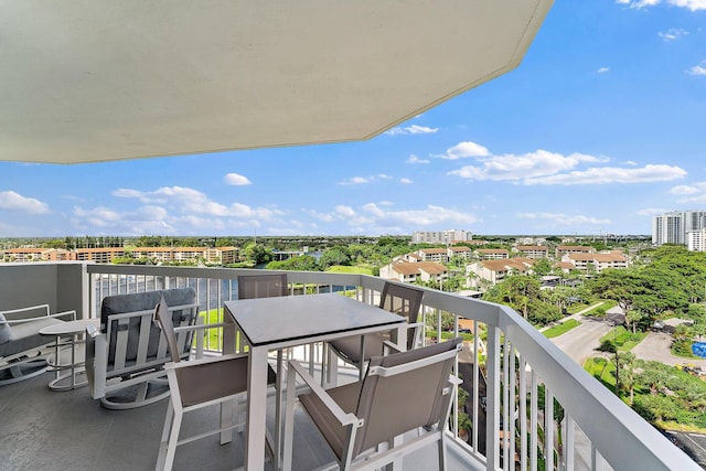 view of balcony