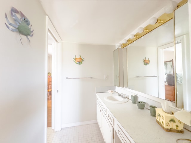 bathroom with vanity