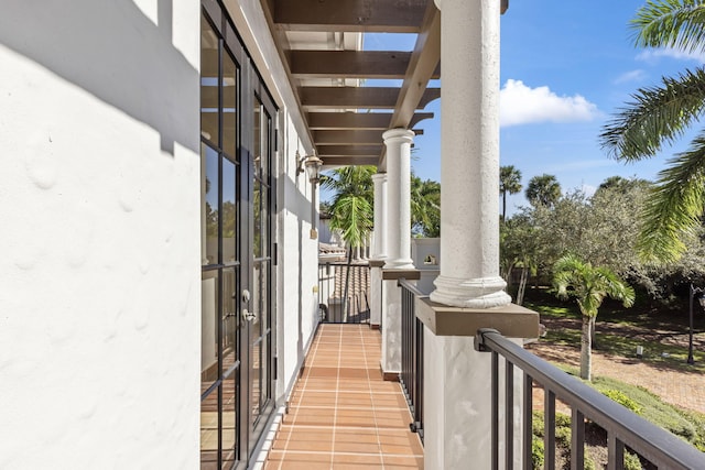 view of balcony