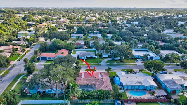 birds eye view of property