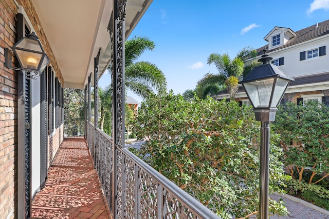 view of balcony