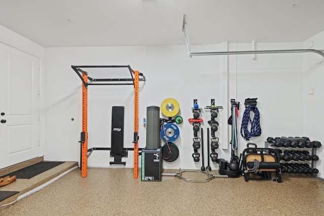 view of workout room