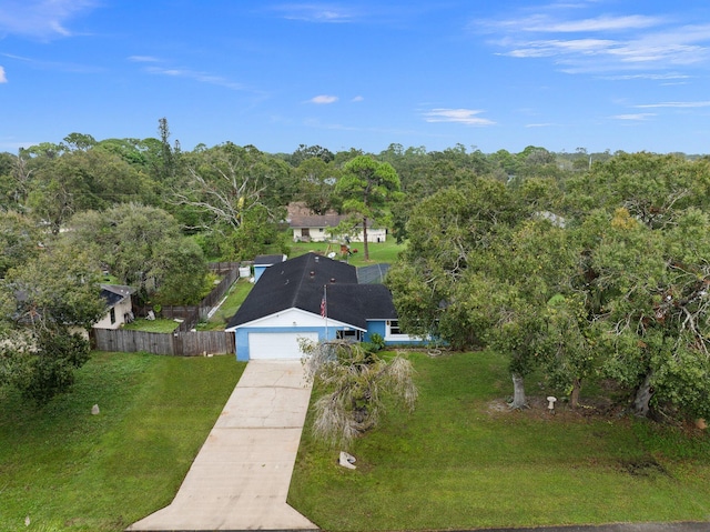 birds eye view of property