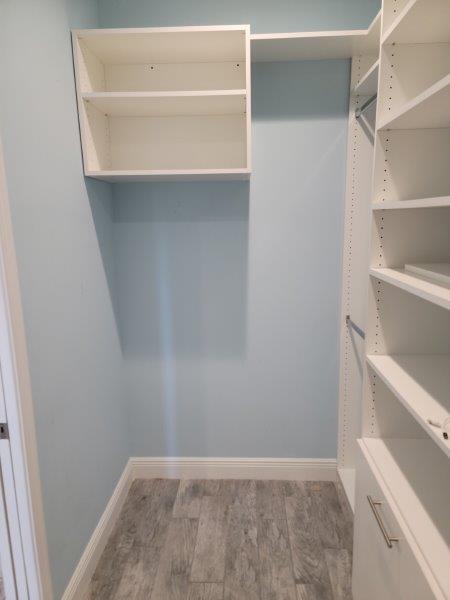 walk in closet featuring wood finished floors