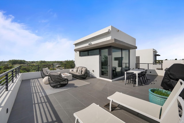 view of patio / terrace featuring outdoor lounge area