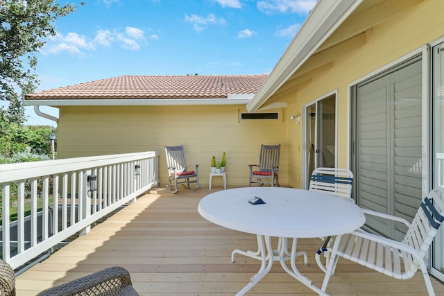 view of wooden terrace