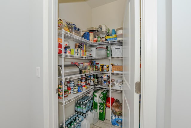 view of pantry